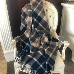 Cozy Alpaca wool plaid superfine throw